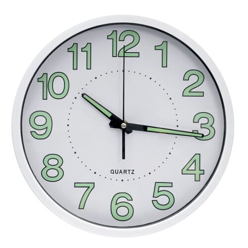 12" Glow-in-the-Dark Wall Clock - Lot 519