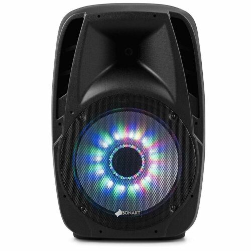15" 2000W 2-Way Powered Speaker with Illuminating Light - Lot 525