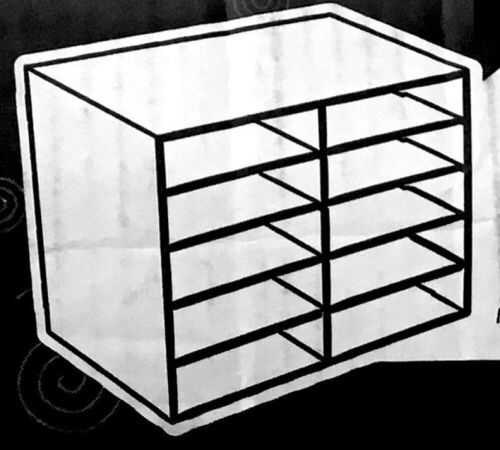 27"x19"x17" Construction Paper Storage Cabinet - Unknown Color - Lot 536