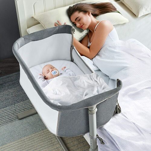 Bedside Bassinet - Light Gray - Lot 542