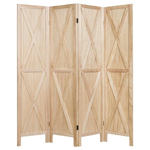 5.6' 4-Panel Wooden Room Divider - Lot 547