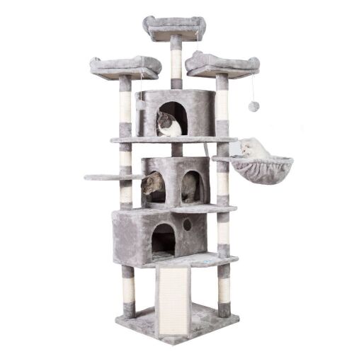 73." Cat Tree - Light Gray - Lot 548