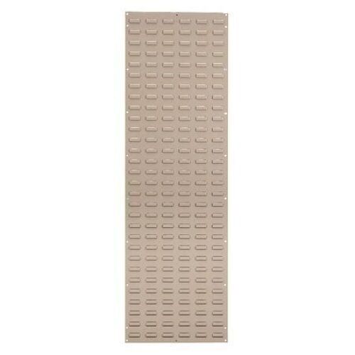 18"x61" Louvered Wall Panel for Hanging Plastic Storage Bins - Beige - Lot 553