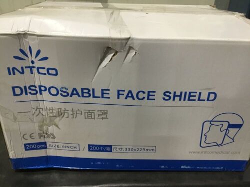 200-Count Disposable Face Shields - Lot 570