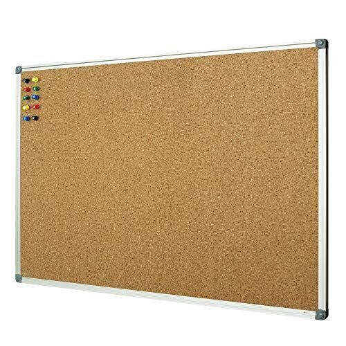 72"x40" Double-Sided Bulletin Board with Silver Aluminum Frame - Lot 580