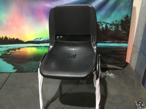 Plastic Chair - Black - Lot 581