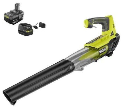 Ryobi One+ 100mph Jet Fan Leaf Blower with Battery and Charger - Lot 802