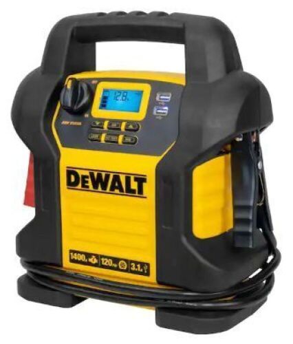1400 Peak Amp Portable Car Jump Starter with Digital Compressor - Lot 122