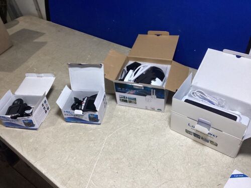 Panoramic Lightbulb Camera, (2) Dash Cams, IP Camera, & Solar Panel  - Lot 313