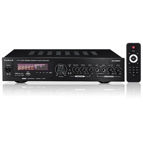 Sunbuck AV-608BT-T Hi-Fi Stereo Karaoke Audio Amplifier - Lot 370