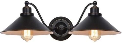 2-Light Wall Sconce - Rustic/Black - Lot 840