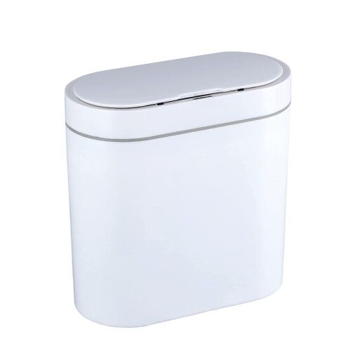 ELPHECO 2.5 Gallon Waterproof Motion Sensor Small Bathroom Trash Can with Lid - Lot 289