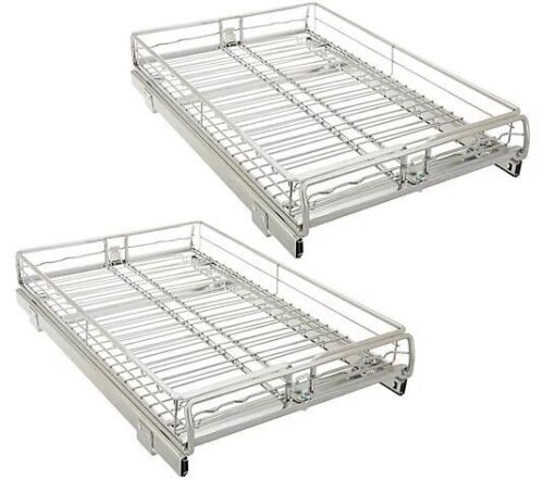 Set of (2) Adjustable Sliding Cabinet Organizers - Lot 469