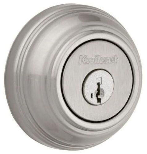 Satin Nickel Single Cylinder Deadbolt - Lot 892