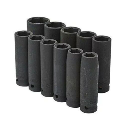 11-Piece 1/2" Drive Deep Impact Socket Set - Lot 568