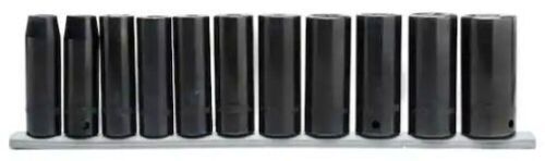 11-Piece 1/2" Drive Deep Metric Impact Socket Set - Lot 615