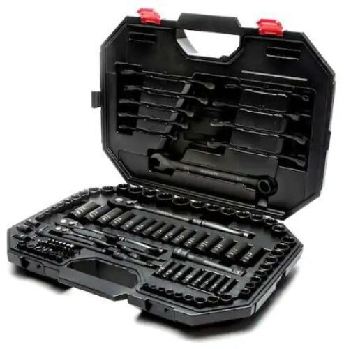 105-Piece 1/4", 3/8" and 1/2" Drive 100-Position Universal SAE and Metric Mechanics Tool Set - Lot 246