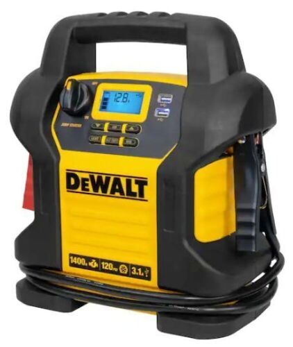 DeWalt 1400 Peak Amp Portable Car Jump Starter with Digital Compressor - Lot 390