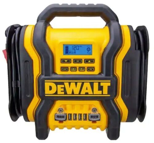 1600 Peak Amp Portable Car Jump Starter w/ 120 PSI Digital Air Compressor and 500W Inverter - Lot 212