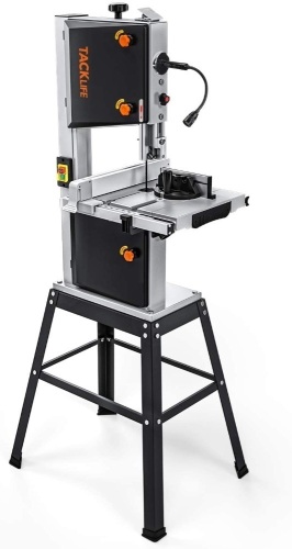 TACKLIFE Bandsaw with Two Blades and Two Scales, Removable LED, 3.5A 10" Two speed (2160/3150FPM) - Appears New - Lot 97