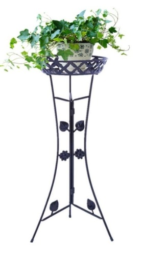 Lot of (5) Black Metal Plant Stands - Appears New  - Lot 823