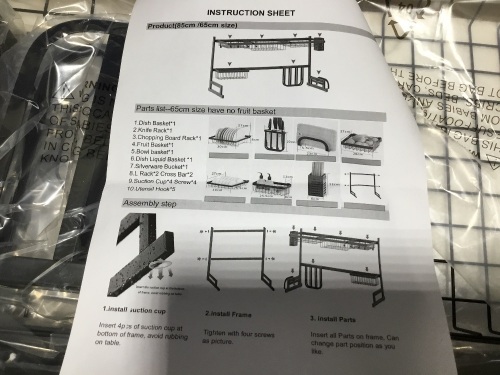 Over the Sink Dish Rack - Appears New - Lot 817