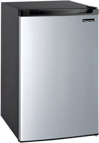 Magic Chef Refrigerator, 4.4 cu. ft, Stainless Steel - Appears New, Tested/Works  - Lot 362