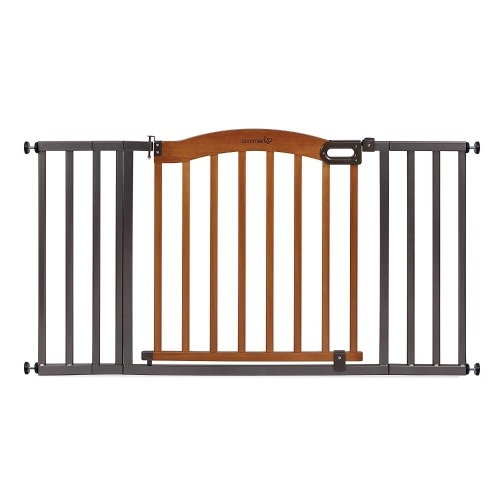 Summer Decorative Wood & Metal Safety Baby Gate 32” Tall, Fits Openings up to 36” to 60” - Appears New  - Lot 907