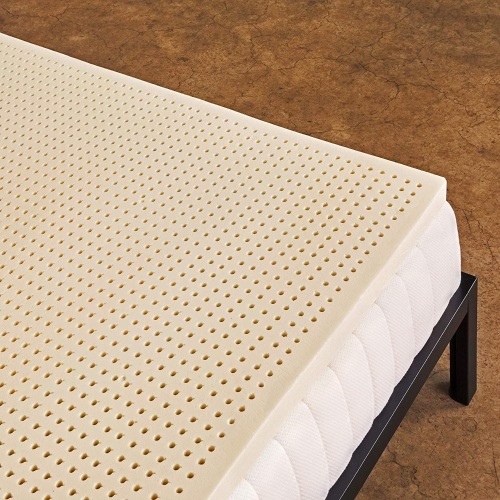 Pure Green 100% Natural Latex 2" Mattress Topper, Medium Firmness, Queen - New/Unopened - Lot 259