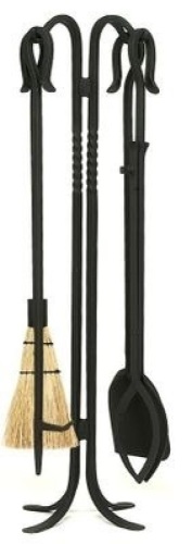 Minuteman 33" Shepherd's Hook Fireplace Tool Set - New in Damaged Box   - Lot 815