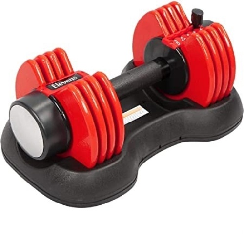 Elevens 25Ibs Adjustable Dumbbell Series with Handle and Weight Plate - E-Comm Return, Appears New  - Lot 819