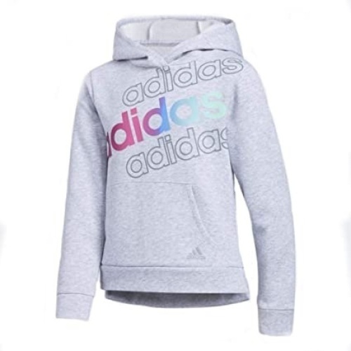 Adidas Girls Fleece Pullover Hoodie, 14/L  - New - Lot 844