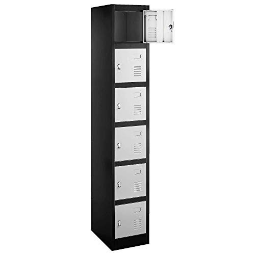 Fedmax Locker, 6 Metal Compartments, 71" High with 17" Deep Lockers - Appears New  - Lot 38