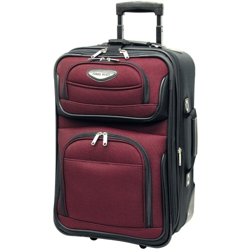 Traveler Choice Red Amsterdam Carry-on 21" Expandable Wheel Luggage - New - Lot 264