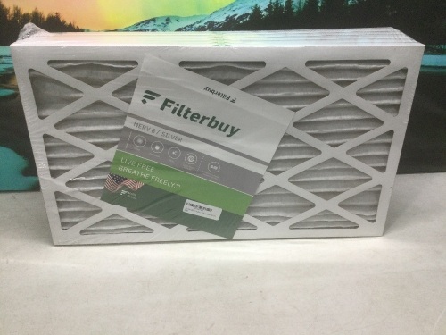 FilterBuy 14x24x1 Air Filter MERV 8, Pleated HVAC AC Furnace Filters, 6 Pack - New  - Lot 1199