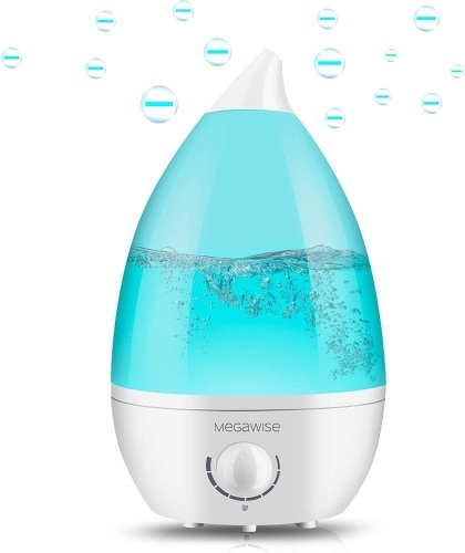 MegaWise Cool Mist Humidifier, 0.5 Gal Essential Oil Diffuser with Adjustable Mist Output - New  - Lot 232