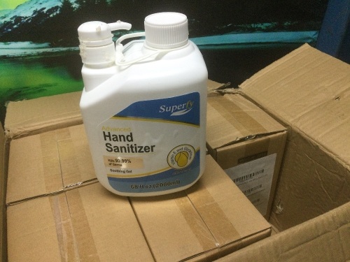 Case of (6) Superfy Hand Sanitizer Gel 68 fl oz - New - Lot 577