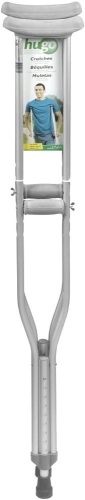 Hugo Mobility 721-780 Lightweight Adjustable Aluminum Crutches, Tall Adult - E-Comm Return, Appears New  - Lot 885