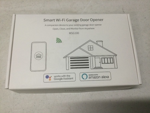 Smart Wi-Fi Garage Door Opener Remote, App Control, Compatible with Alexa & Google Assistant - New - Lot 293