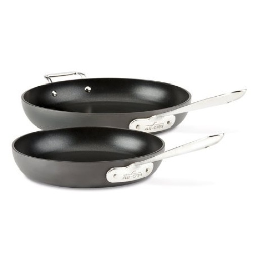 All-Clad Non Stick Hard-Anodized 2-Piece Fry Pan Set - New  - Lot 282