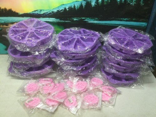 Lot of Silicone Baking Molds, 8 Cavity Triangle Cake Pans & Butterfly Molds - New - Lot 937
