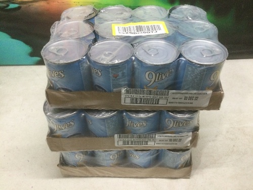Lot of (3) 9 Livess Meaty Pate with Real Beef Wet Cat Food 13oz Cans, 12 pk - New - Lot 1081