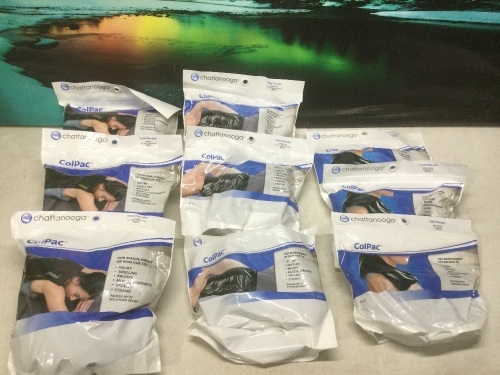 Lot of (9) Chattanooga ColPac Reusable Gel Ice Packs, 3 Styles - New  - Lot 254