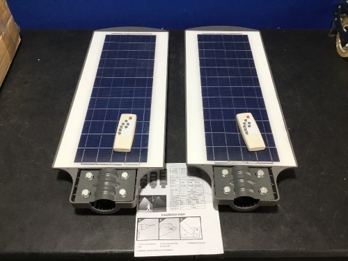 Lot of (2) Solar Street Lamps - Appear New - Lot 152
