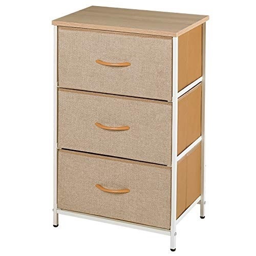 Tooca 3 Drawer Fabric Nighstand Dresser - Appears New - Lot 1097