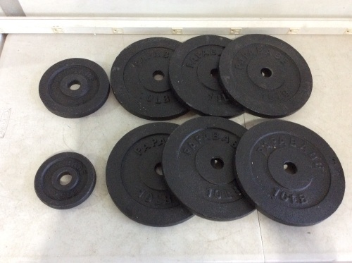 Lot of (8) Weight Lifting Plates - E-Comm Return - Lot 303