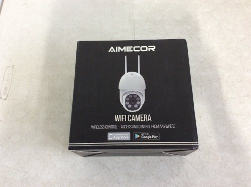 AIMECOR Wi-Fi Indoor Camera 1080p Pan Tilt Zoom - E-Comm Return, Appears New, Untested - Lot 515