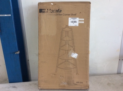 Homfa 5-Tier Corner Shelf - E-Comm Return, Unknown Condition  - Lot 606