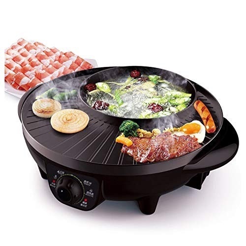 LIVEN Electric Shabu Shabu Hot Pot with BBQ, Cast Aluminum Pot Body - Appears New  - Lot 609