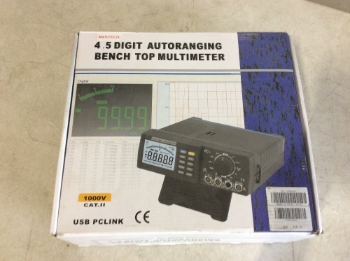 Mastech 4.5 Digit Autoranging Bench Top Multimeter - Appears New - Lot 337